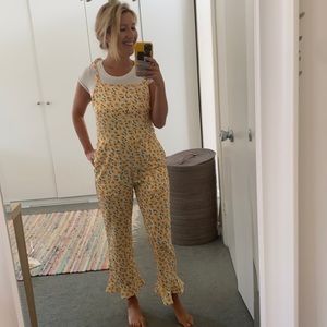 Yellow sunflower jumpsuit